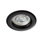 Immagine di ALOR DS CIRCOLARE - FARETTO A INCASSO FISSO - NERO OPACO - IP20 - DIM 83 - FORO 60 MM