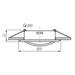 Immagine di ALOR DS CIRCOLARE - FARETTO A INCASSO ORIENTABILE 30° - BIANCO OPACO - IP20 - DIM 99 - FORO 80 MM 
