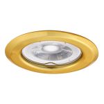Immagine di ARGUS CIRCOLARE 2114 - FARETTO A INCASSO FISSO - ORO - IP20 - DIM 82 - FORO Ø60-70 