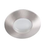 Immagine di QULES CIRCOLARE - FARETTO A INCASSO FISSO - CROMO OPACO - DIM 83 - FORO Ø71-74  - IP44/20 - copia
