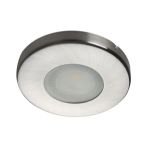 Immagine di MARIN CIRCOLARE - FARETTO A INCASSO FISSO - NICHEL OPACO - DIM 85- FORO Ø60-62  - IP44/20