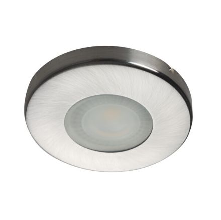 Immagine di MARIN CIRCOLARE - FARETTO A INCASSO FISSO - NICHEL OPACO - DIM 85- FORO Ø60-62  - IP44/20