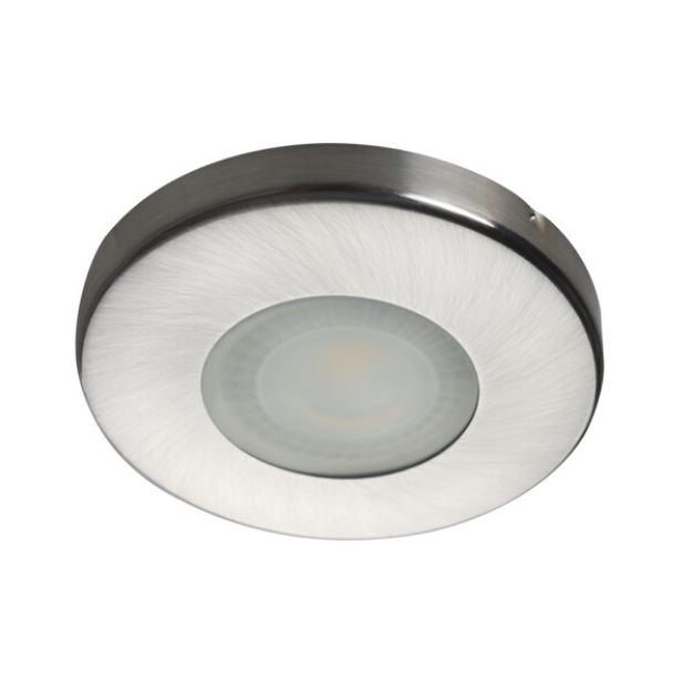 Immagine di MARIN CIRCOLARE - FARETTO A INCASSO FISSO - NICHEL OPACO - DIM 85- FORO Ø60-62  - IP44/20