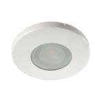 Immagine di MARIN CIRCOLARE - FARETTO A INCASSO FISSO - BIANCO - DIM 85- FORO Ø60-62  - IP44/20