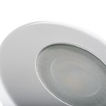 Immagine di MARIN CIRCOLARE - FARETTO A INCASSO FISSO - BIANCO - DIM 85- FORO Ø60-62  - IP44/20