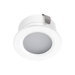 Immagine di IMBER CIRCOLARE - FARETTO PICCOLO A INCASSO FISSO - BIANCO - DIM 30 - FORO Ø 27  - IP65 