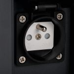 Immagine di PIANTANA CON LAMPADA INTERCAMBIABILE DASTEN CON PRESA - G9 - SO - 50 CM