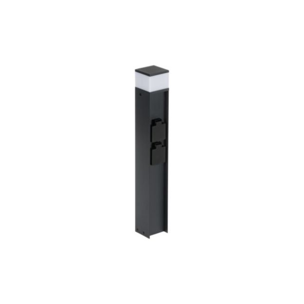 Immagine di PIANTANA CON LAMPADA INTERCAMBIABILE DASTEN CON PRESA - G9 - SO - 50 CM
