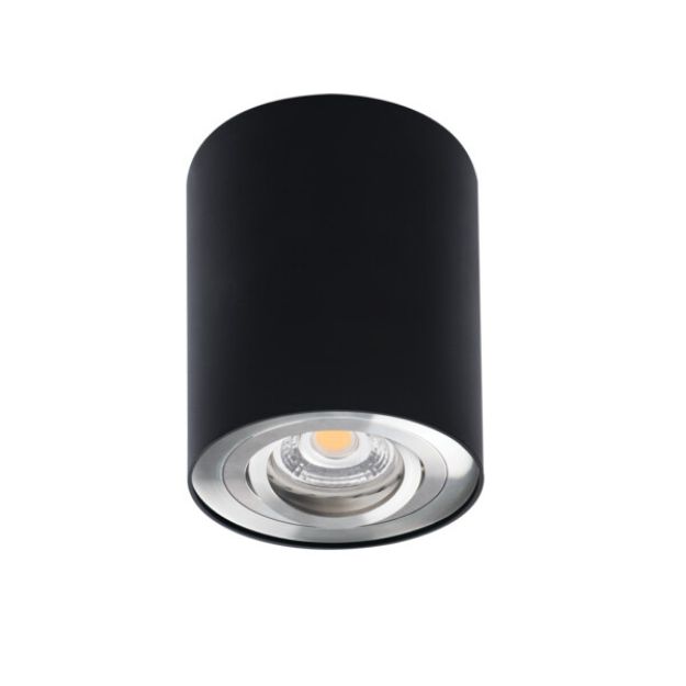Immagine di PROIETTORE A SOFFITTO ORIENTABILE BORD L - 25° - GU10 - 95*125 - NERO / ARGENTO - IP20 