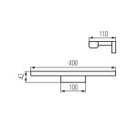 Immagine di LAMPADA A MURO DA ILLUMINAZIONE LED ASTEN - IP44 - NW - VARIE POTENZE E MISURE - BIANCO