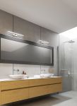Immagine di LAMPADA A MURO DA ILLUMINAZIONE LED ASTEN - IP44 - NW - VARIE POTENZE E MISURE - NERO