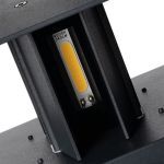 Immagine di LAMPADA DA PARETE PER ESTERNO CON SENSORE - FASCIO DI LUCE BIDIREZIONALE REGOLABILE  - 7W - 4000K - IP54 - SQUADRATA  - KNREKA