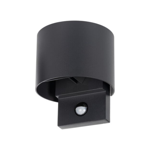 Immagine di LAMPADA DA PARETE PER ESTERNO CON SENSORE - 7W - 4000K - IP54 - CIRCOLARE - KNREKA 