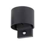 Immagine di LAMPADA DA PARETE PER ESTERNO CON SENSORE CON FASCIO DI LUCE BIDIREZIONALE REGOLABILE  - 7W - 4000K - IP54 - CIRCOLARE - KNREKA 
