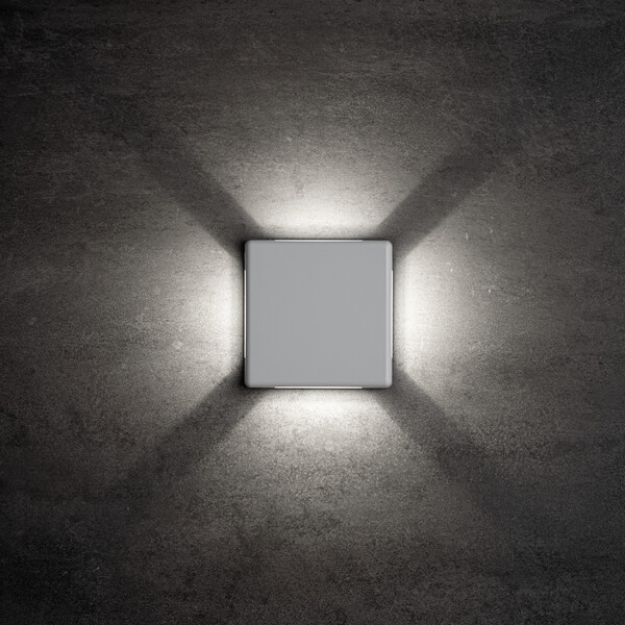 Immagine di LAMPADA DA PARETE CON QUATTRO FASCI LA LUCE - IP54 - 6W - 4000K - BIANCO - KNREFAZI