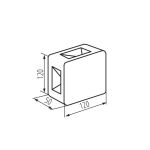 Immagine di LAMPADA DA PARETE CON QUATTRO FASCI LA LUCE - IP54 - 6W - 4000K - BIANCO - KNREFAZI