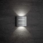 Immagine di LAMPADA DA PARETE FASCIO DI LUCE BIDIREZIONALE  - IP54 - 6W - 4000K - BIANCO - KNREFAZI 