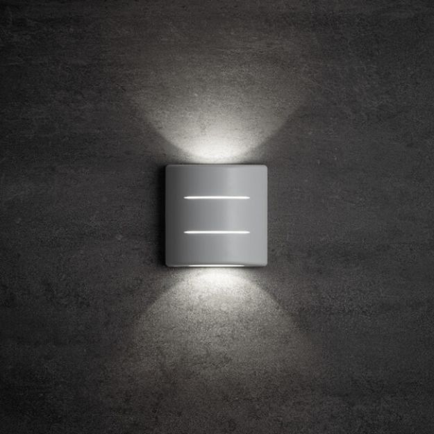 Immagine di LAMPADA DA PARETE FASCIO DI LUCE BIDIREZIONALE  - IP54 - 6W - 4000K - BIANCO - KNREFAZI 