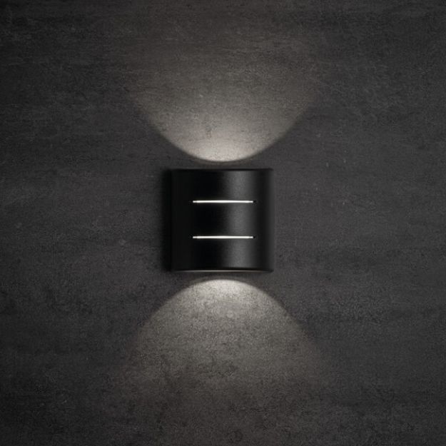Immagine di LAMPADA DA PARETE FASCIO DI LUCE BIDIREZIONALE  - IP54 - 6W - 4000K - NERO - KNREFAZI