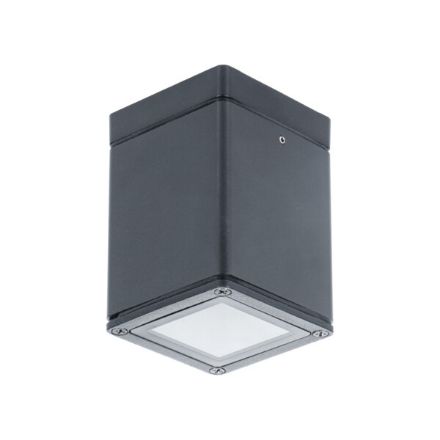 Immagine di PROIETTORE SOFFITTO CON LAMPADA INTERGAMBIABILE - GU10 - IP44 - ANTRACITE - KNGORI