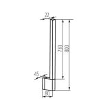 Immagine di LAMPADA DA PARETE LINEARE - L - Orientabile di 330 gradi consente di impostare con precisione l'angolo di illuminazione - 4000K - IP54 - KNYALTE