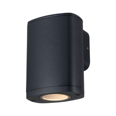 Immagine di LAMPADA DA PARETE CON FASCIO DI LUCE MONODIREZIONALE  - 1XGU10 - IP54 - KNZEVI - NERO 
