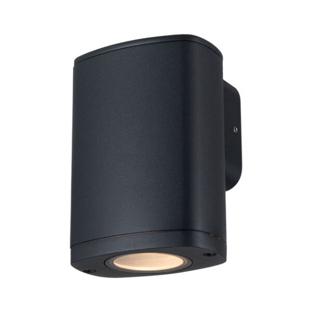 Immagine di LAMPADA DA PARETE CON FASCIO DI LUCE MONODIREZIONALE  - 1XGU10 - IP54 - KNZEVI - NERO 