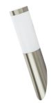 Immagine di LAMPADA PARETE DA ESTERNO INCLINATA ACCIAIO CON LAMPADINA INTERCAMBIABILE - E27 - IP44 - ACCIAIO