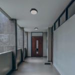 Immagine di PLAFONIERA IP65 - IK08 - E27 - NYMPHEA OMNI  - 300*90 MM- NERO  - SENSOR MODULE