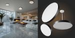 Immagine di PLAFONIERA A SOFFITTO E SOSPENSIONE - 36W - CCT - 120° - 230V - IP20 400X50mm White Black Round - NYMPHEA OPTIMA 