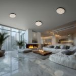 Immagine di PLAFONIERA A SOFFITTO E SOSPENSIONE - 36W - CCT - 120° - 230V - IP20 400X50mm White Black Round - NYMPHEA OPTIMA 