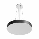 Immagine di PLAFONIERA A SOFFITTO E SOSPENSIONE - 65W - CCT - 120° - 230V - IP20 600X50mm White Black Round - NYMPHEA OPTIMA