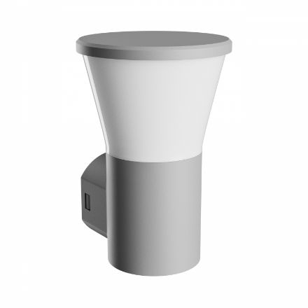 Immagine di ILLUMINAZIONE A MURO  - STELLA ROUND A CONO - GU10 6W CCT 230V 270° - IP44 Ik08 - 155X160X230MM - GREY 