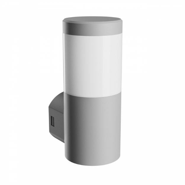 Immagine di ILLUMINAZIONE A MURO  - STELLA ROUND  - GU10 6W CCT 230V 270° - IP44 Ik08 - 100X120X245MM - GREY