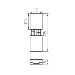 Immagine di Connettore per nastri led CON P 10 CCT/D - PEZZI 10 