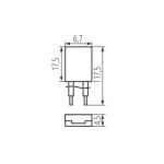 Immagine di Connettore per nastri led CON P 5 R/B - PEZZI 10 