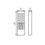 Immagine di telecomando Per LED STRIP CTRLD 12/24 M/RGB/CCT