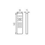 Immagine di telecomando Per LED STRIP CTRL 12/24V MONO/CCT  NERO - 4 ZONE