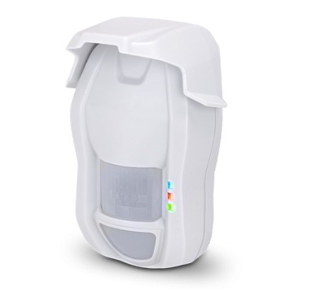 Immagine di TRIALV2K Rivelatore doppia tecnologia NG‑TRX con lente a protezione verticale da esterno IP55, portata 15 m