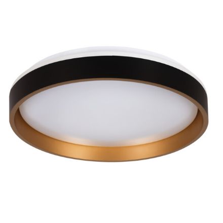 Immagine di Plafoniera led SOLN LED CCT - NERO / oro - IP20 - MAX 25W - 75*380 MM - CON TELECOMANDO
