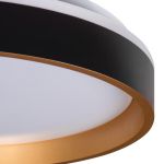 Immagine di Plafoniera led SOLN LED CCT - NERO / oro - IP20 - MAX 25W - 75*380 MM - CON TELECOMANDO