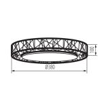 Immagine di Plafoniera led AMAZI - NW - 15,5W - NERO- IP20  - 100*380 MM