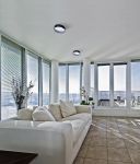 Immagine di Plafoniera led RIFA LED - 17,5W -  GRIGIO/ORO - IP20 - 116*400 MM 