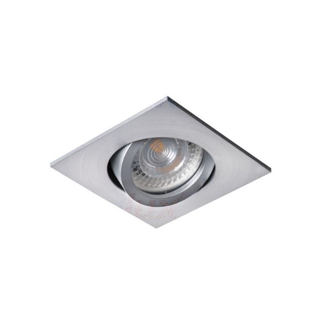 Immagine di EVIT QUADRATO  - FARETTO A INCASSO  ORIENTABILE 30° - ALLUMINIO - IP20 - 82*82 MM - 70/75 FORO 