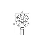 Immagine di LAMPADINA LED 12 G4 - 120° - 1,2W - DIM 20*31 -  WW